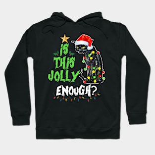 Halloween Is this jolly enough Noel Cat merry christmas Hoodie